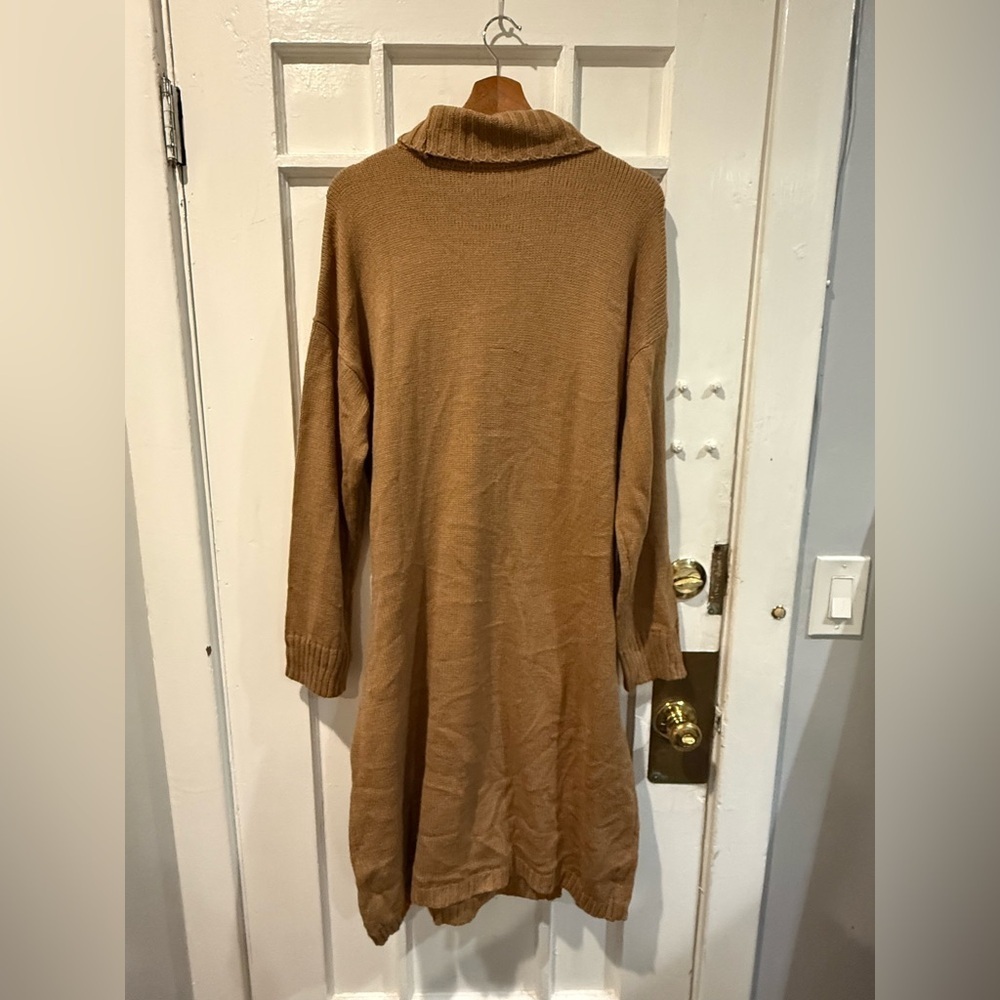 Almost Famous Ribbed Tan Sweater - Picture 2 of 3